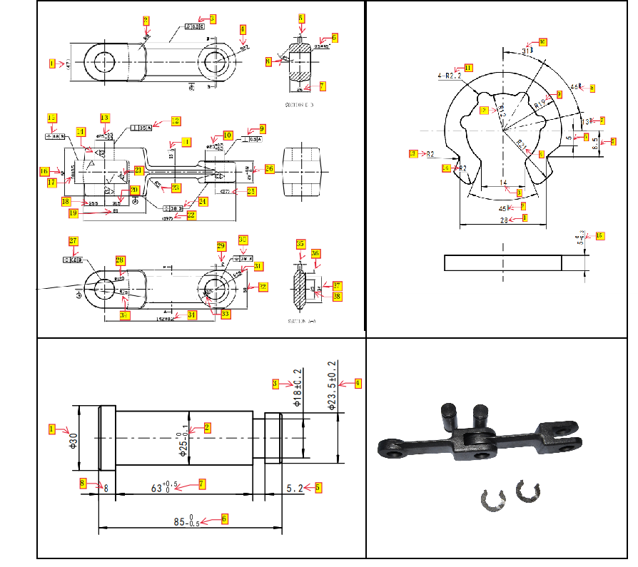 Transmission Chain Parts Precisely Custom Metal Forged Drop Chains(图2)
